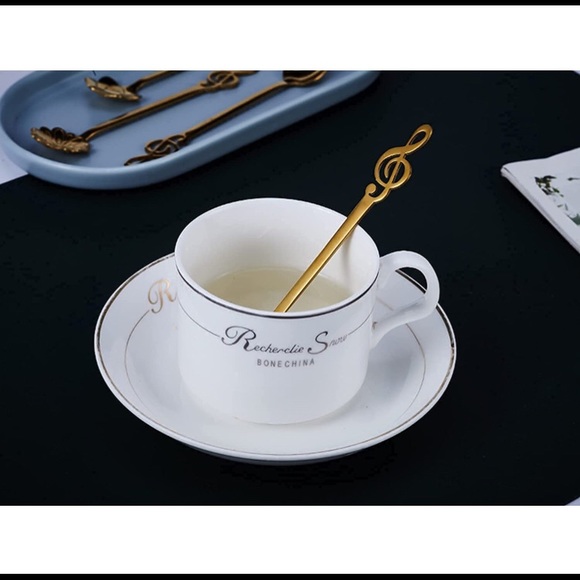 8 Stainless Steel Musical Note Flower Spoon/Fork - Picture 4 of 7